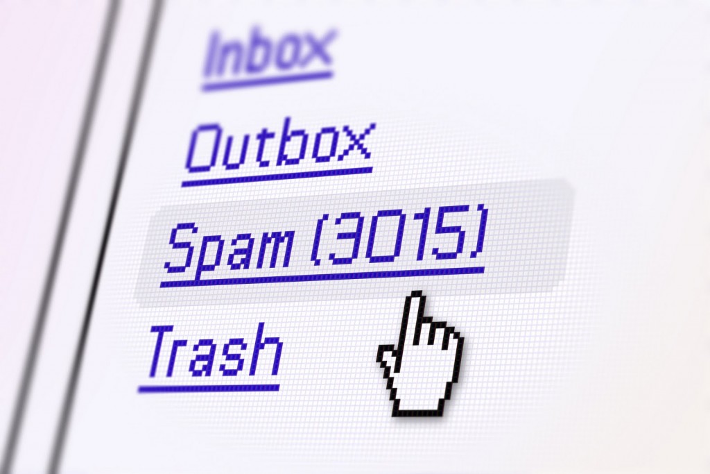 tìm mail spam