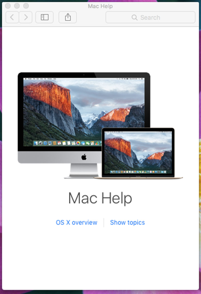 mac help menu