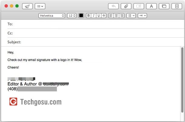 os x mail signature