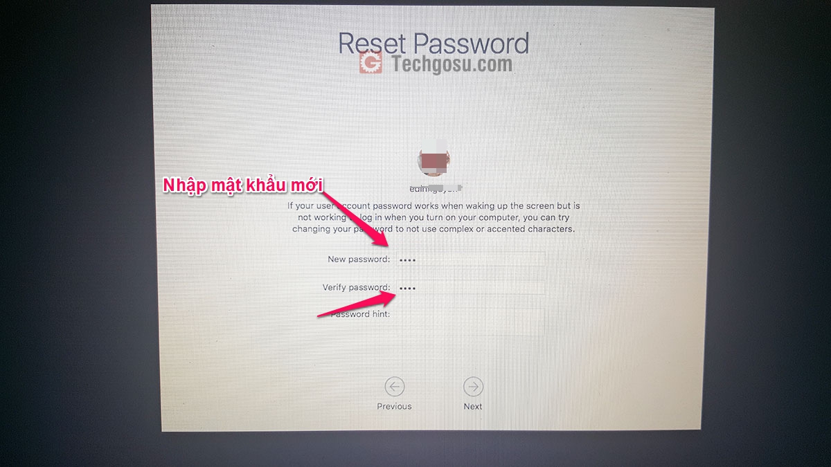 reset mật khẩu macos